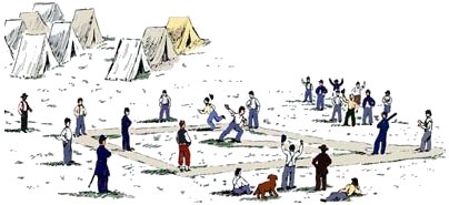 Civil War Baseball Sketch